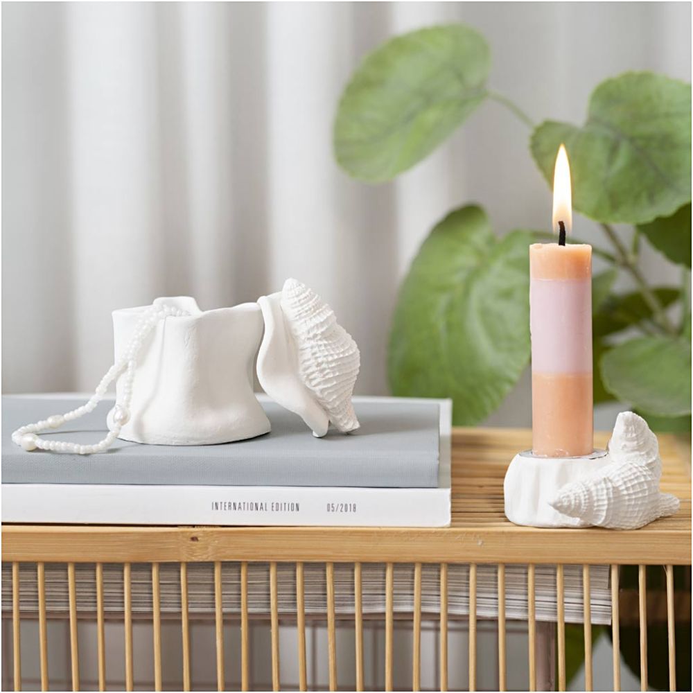 Mini Modelling Craft Kit - Candle Holder with Shells