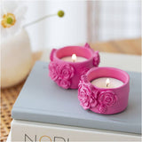 Mini Craft Kit Modelling - Tealight Holders Pink