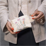 Mini Embroidery Craft Kit - Make-Up Bag Cream