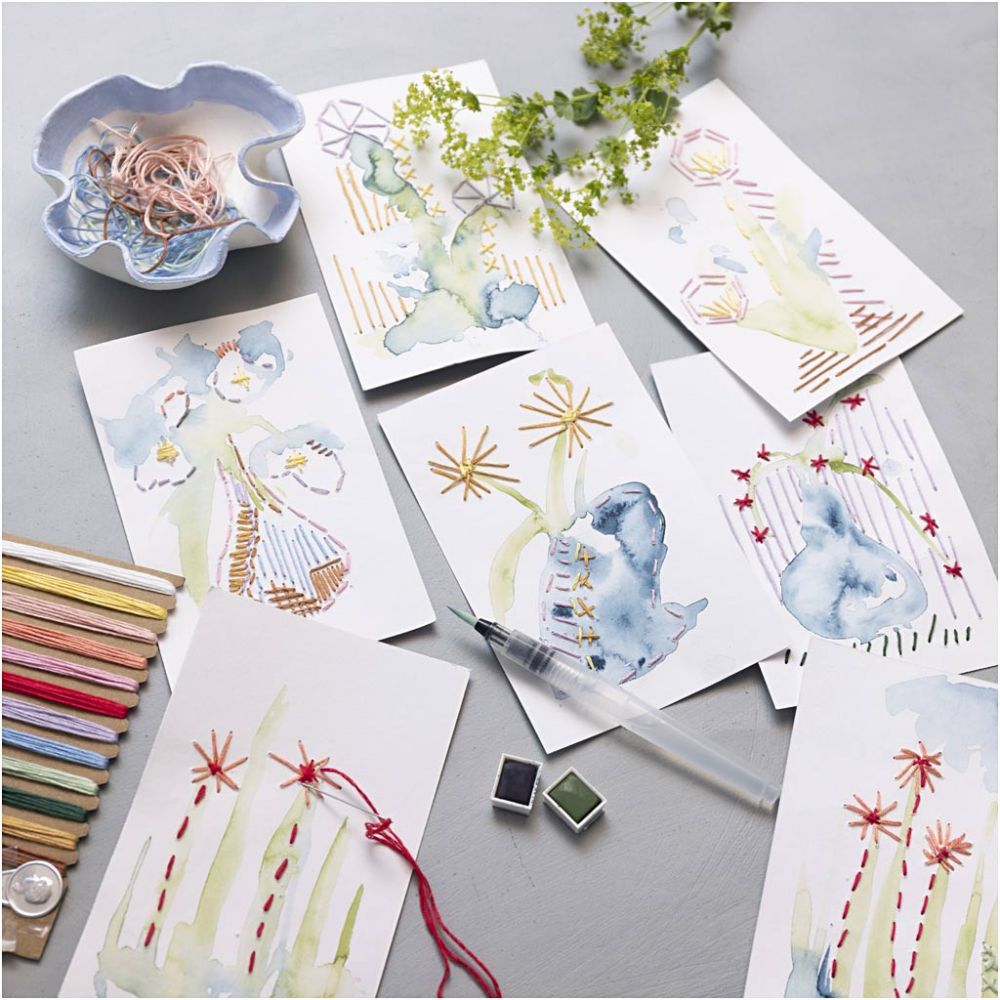 Mini Embroidery Craft Kit - Embroidery Paintings