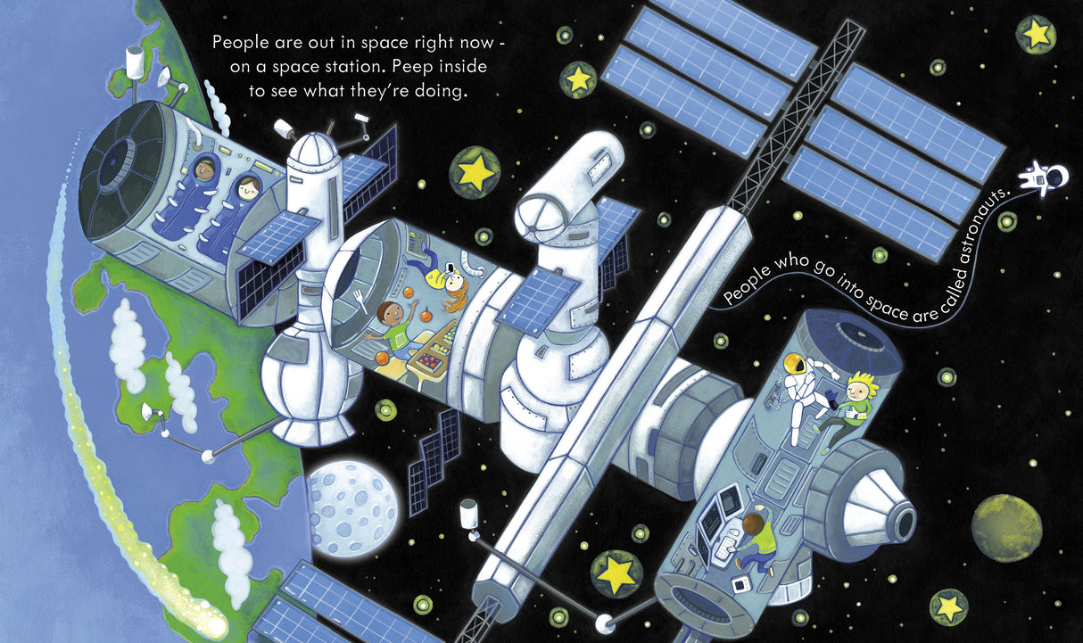 Peep Inside Space Book by Anna Milbourne | Art & Hobby