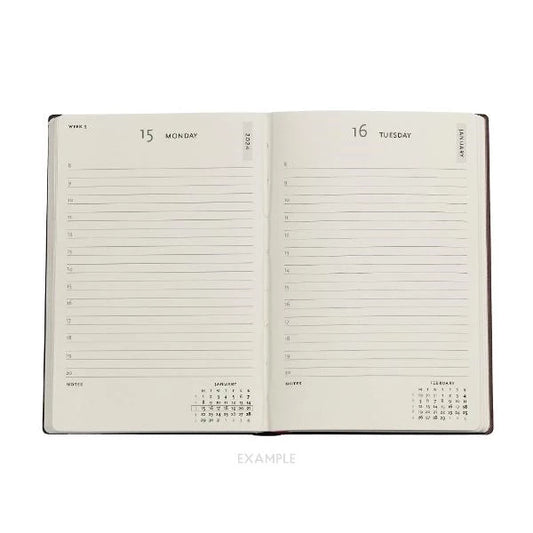 Paperblanks Mira Botanica Flemish Rose PAD Mini 2024 Year Planner