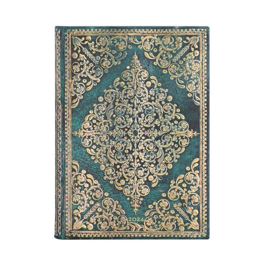 Paperblanks Diamond Rosette 2024 Oceania Midi Year Planner