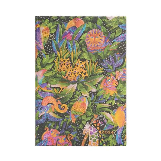 Paperblanks Jungle Song 2024 Midi Hardcover Year Planner