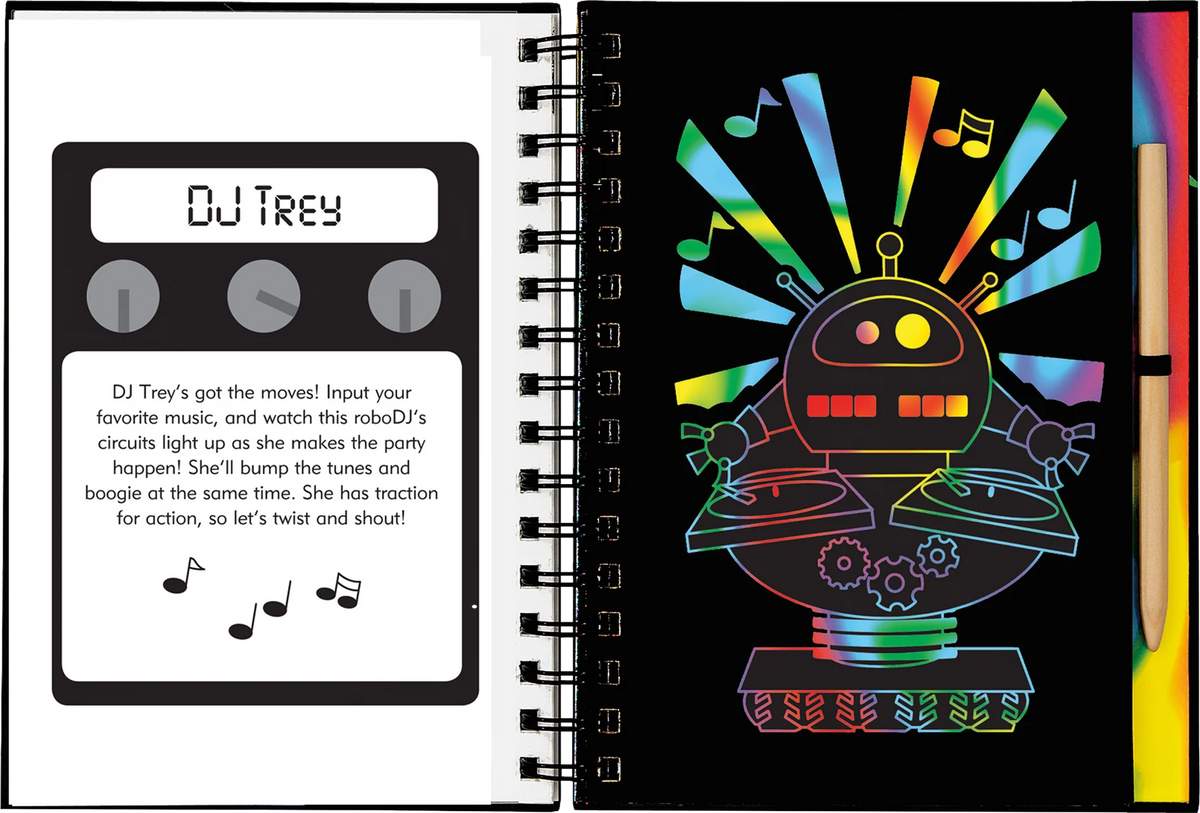 Scratch & Sketch Book - Robots