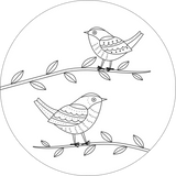 Embroidery Transfers Set - Birds