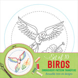 Embroidery Transfers Set - Birds