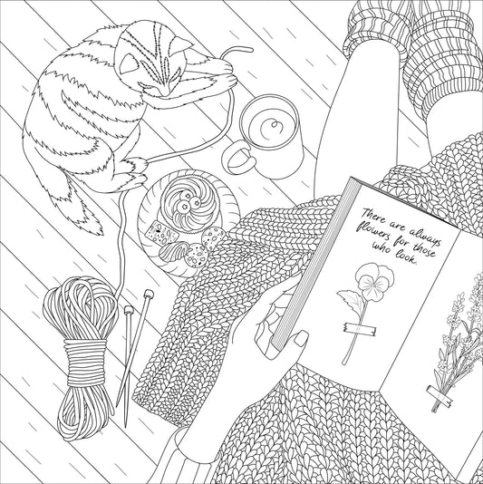 Artist's Colouring Book - Cottagecore