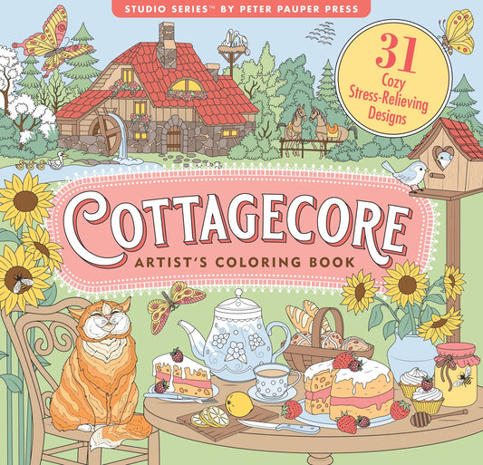 Artist's Colouring Book - Cottagecore