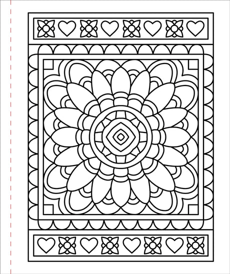 Large Print Colouring Book- Colour Me Calm