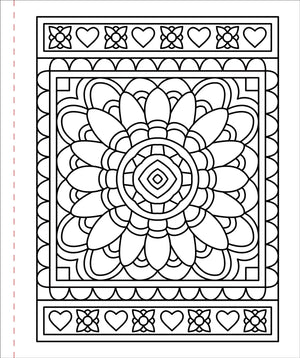 Large Print Colouring Book- Colour Me Calm