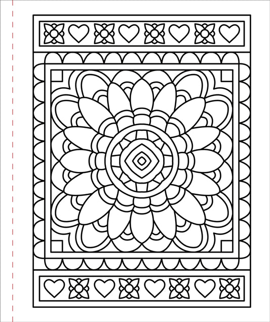 Large Print Colouring Book- Colour Me Calm
