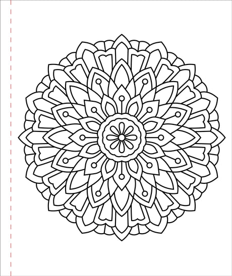 Large Print Colouring Book- Colour Me Calm