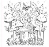 Artist's Colouring Book - Mushrooms