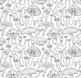 Artist's Colouring Book - Mushrooms
