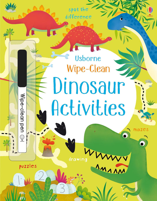 Usborne Wipe Clean Dinosaur Activities Book