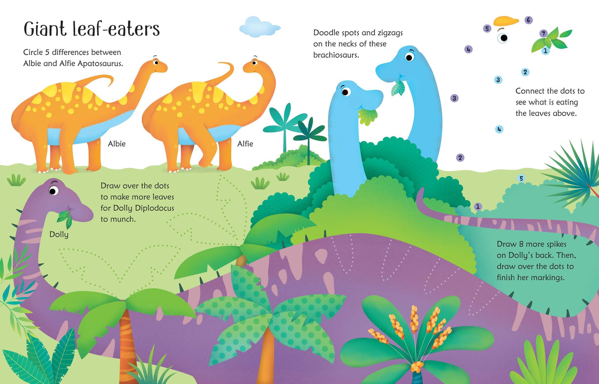 Usborne Wipe Clean Dinosaur Activities Book