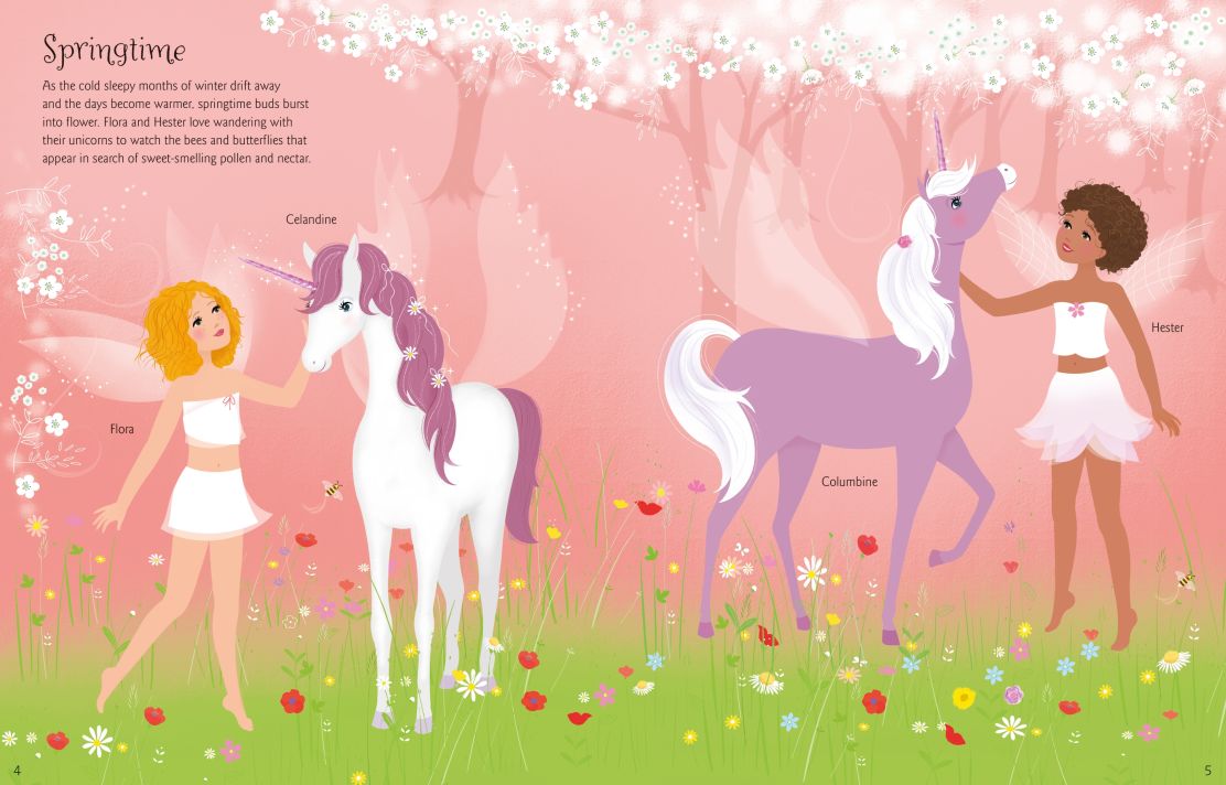 Sticker Dolly Dressing Unicorns Sticker Book Usborne