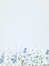 Writing Set - Blue Flowers