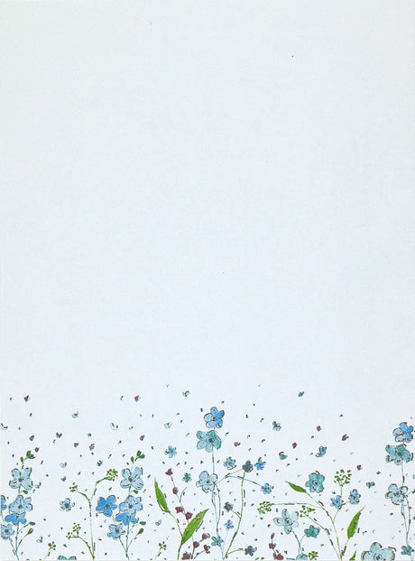 Writing Set - Blue Flowers