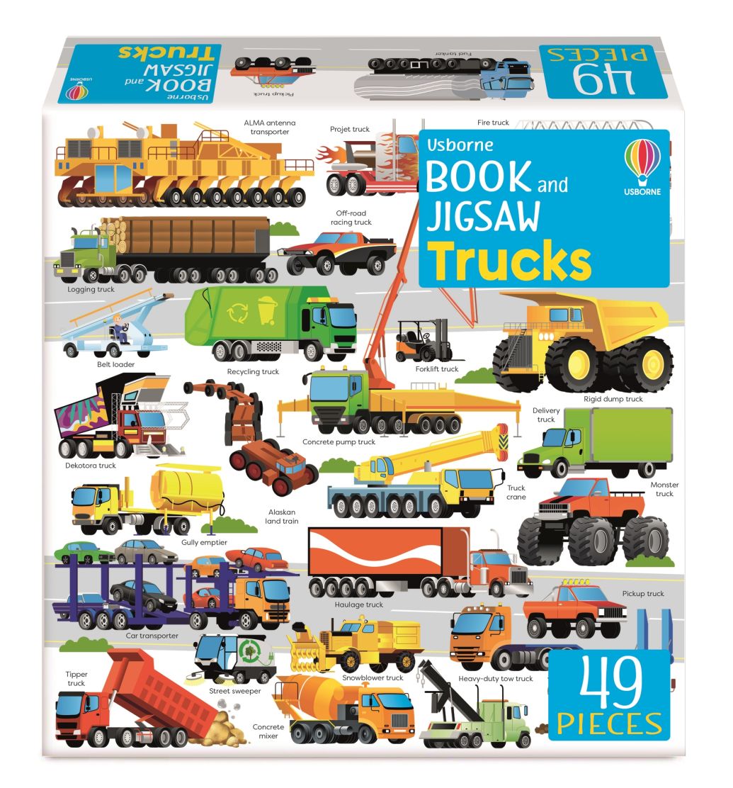 Book & 3 Jigsaws: Trucks