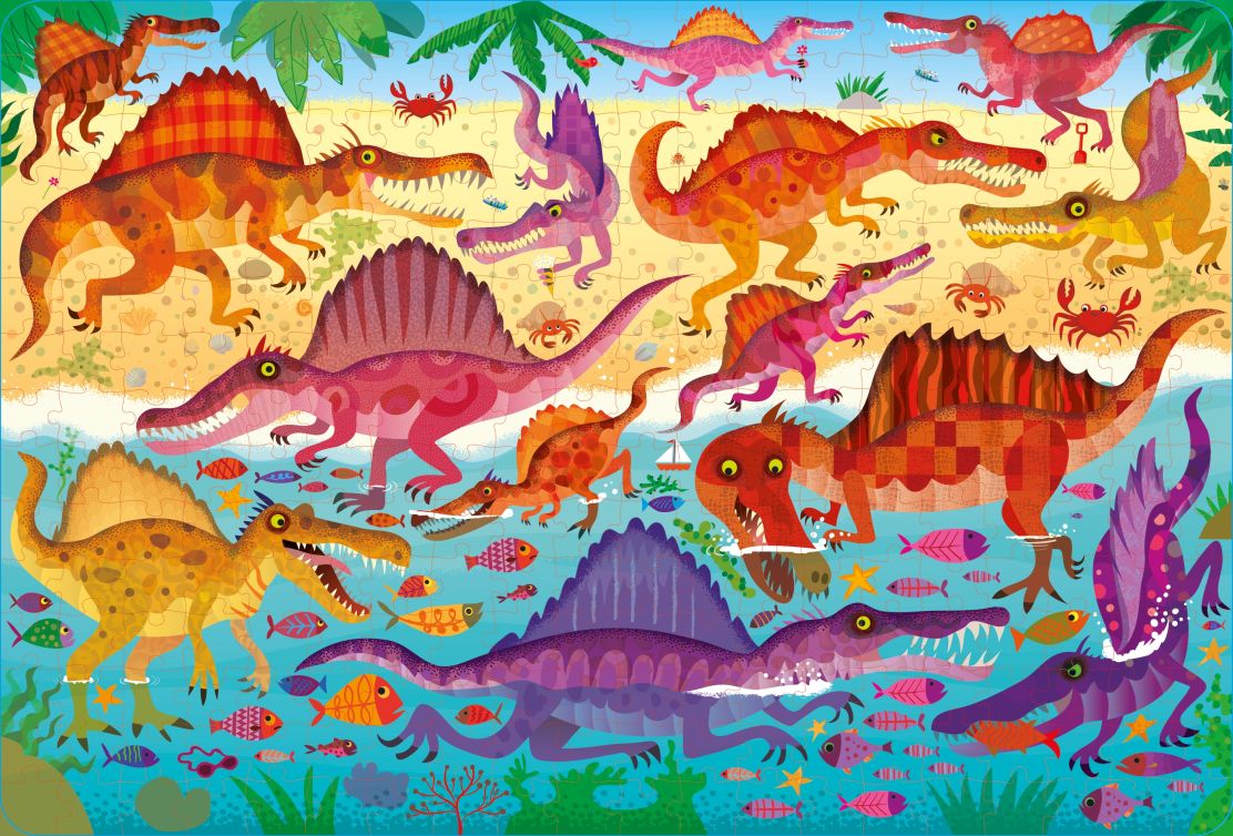 Book & Jigsaw 100 Pieces - Dinosaur