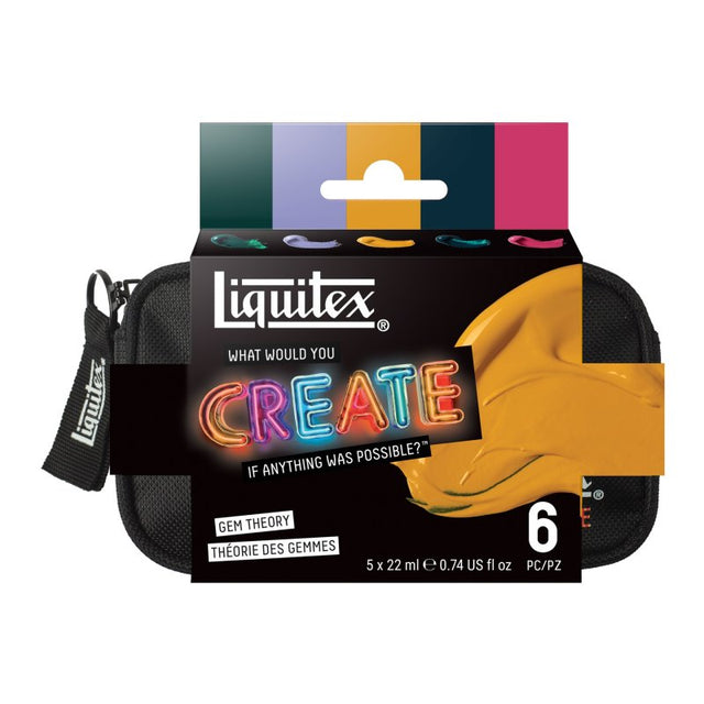 Liquitex What Would You Create Set: Heavy Body Gem Theory