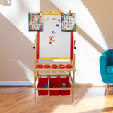 Create Double Sided Flip Kids Easel with Accessories