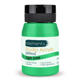 Elements 500ml Studio Acrylic Paint - Light Green