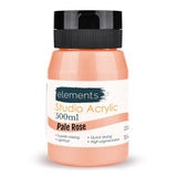 Elements 500ml Studio Acrylic Paint - Pale Rose