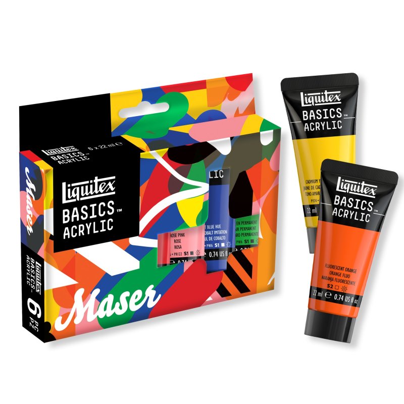 Liquitex Basics x Maser Limited Edition Set (6 x 22ml)