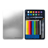Elements Watercolour Collection Tin (34 Pieces)