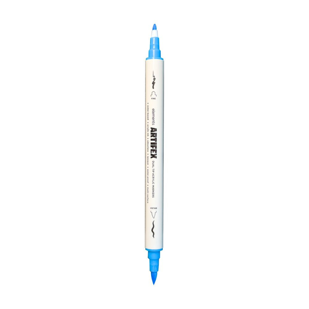 Elements Artifex Acrylic Markers Dual Tip Brush - Classic (Set of 12)