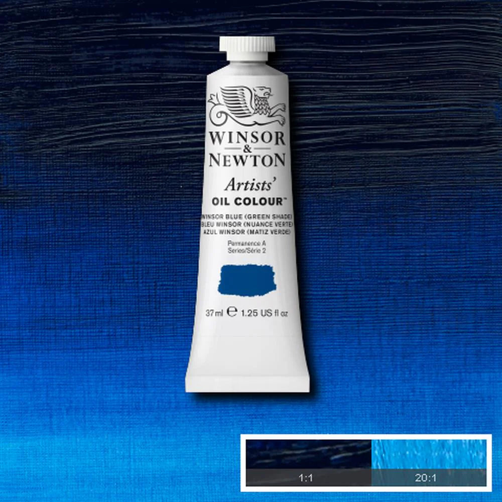Artists' Oil Colour 37ml Winsor Blue (Green Shade)