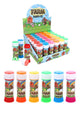 Display of Farm Bubbles packaging with colorful bubble tubes and a farm-themed box.