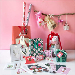 Paper Poetry gift bag reindeer small yellow 20x30cm
