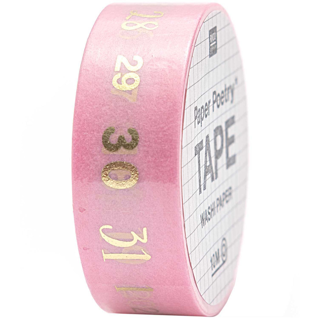 Paper poetry tape numbers 1-31