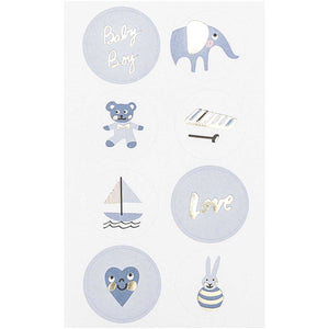 Paper Poetry Sticker Hello Baby Boy 4 sheets