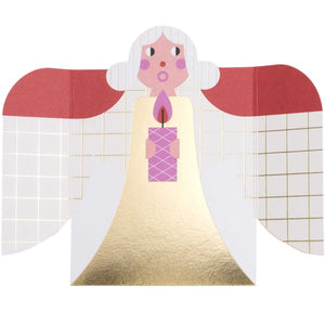 Paper Poetry 3D card angel red-gold B6