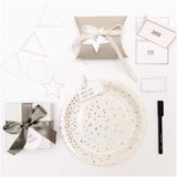 Paper Poetry paper pennants glitter iridescent