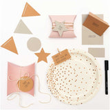 Paper Poetry paper pennants kraft paper gray cardboard 6.5x7.5cm 24 pieces