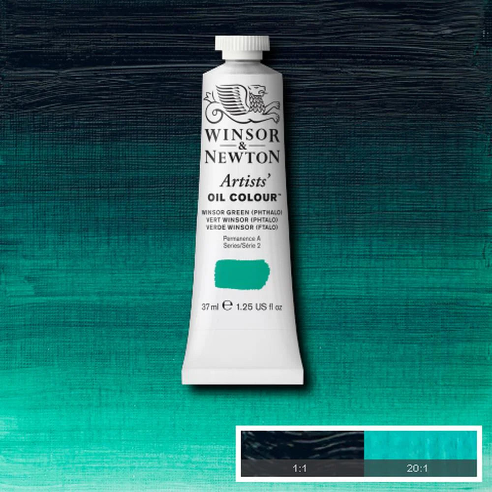 Artists' Oil Colour 37ml Winsor Green (Phthalo)