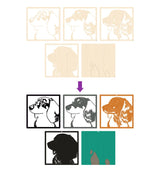 Splat Planet Wood Art Kit - Sausage Dog