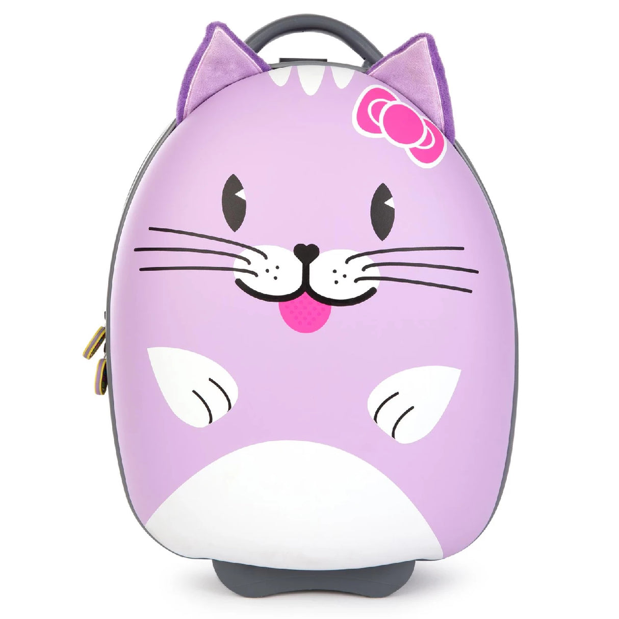 Boppi Tiny Trekker Kids Luggage Travel Suitcase Carry On Purple Cat