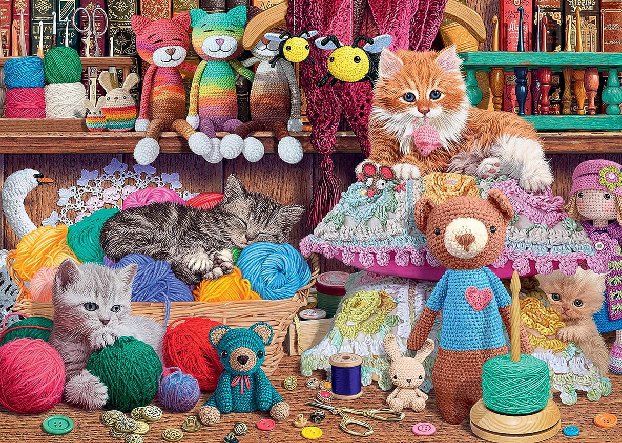 Knitty Kitty 1000 Piece Jigsaw Puzzle