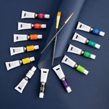 Essentials Acrylic Paint Set 12 X 12Ml With Brush