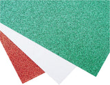 Dovecraft A5 Premium Adhesive Glitter Card - Festive Colours (12 Sheets)