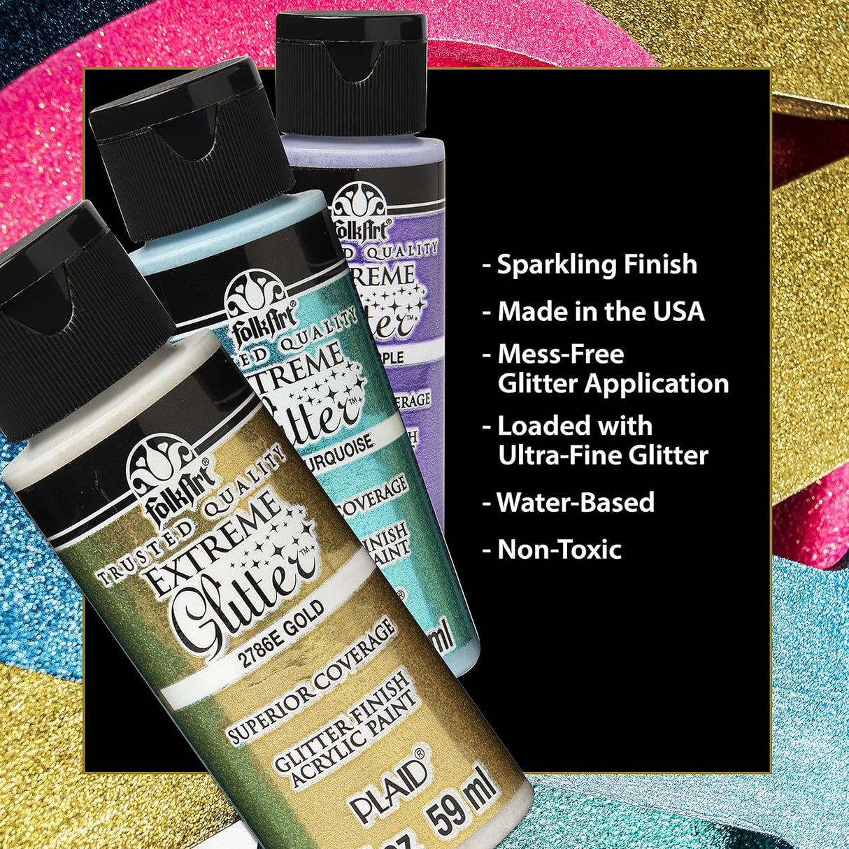 FolkArt Extreme Glitter Acrylic Paint