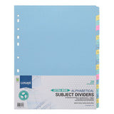 Concept Extra Wide A-Z Subject Dividers - 20 Part