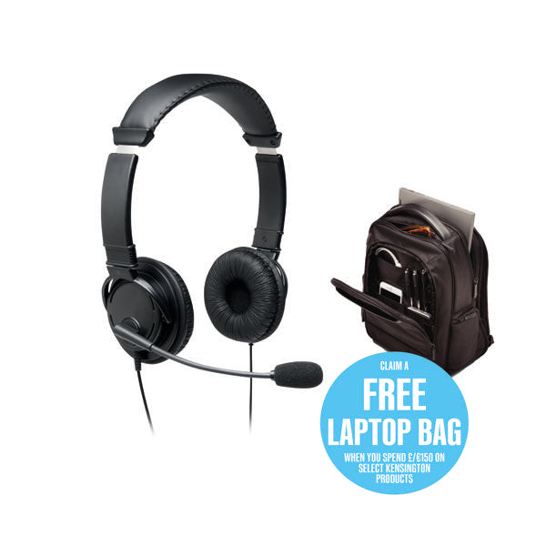Kensington Headphones USB HiFi with Microphone Black K97601WW